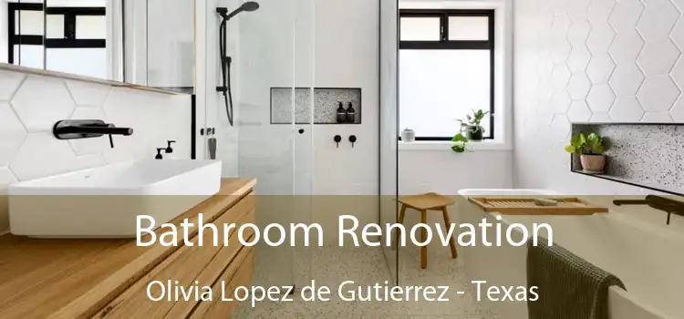 Bathroom Renovation Olivia Lopez de Gutierrez - Texas